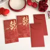Sobres rojos de boda para mil yuanes, especiales para bodas, con caracteres felices estampados en oro, creativos sobres de regalo para recién casados