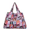 Bolsa de Compras Plegable para Supermercado Tela Floral Portátil Poliéster Bolsa de Almacenamiento Portátil Gran Capacidad Rectangular Engrosada Venta al por Mayor