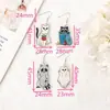 Pendientes de mapache nuevos, divertidos y lindos, transfronterizos, acrílico plano, pendientes colgantes, moda simple, regalo de vacaciones