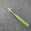12B-7 Borla de Cuentas de Medusa Flecos Largos Traje Antiguo Hanfu Qipao Falda Mamian Nubes Traseras Accesorios Banbu