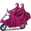 Capa de Chuva para Veículos Elétricos e Motocicletas, Poncho de Chuva Simples e Duplo Espessado para Scooters Elétricas, Aba Dupla para Homens e Mulheres, Poncho à Prova de Chuva para Chuva Forte