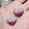 Bola de diamante incrustada con cuentas de cristal de pedrería, cuentas con agujero, cuentas espaciadoras, hechas a mano, material para colgante de pulsera de mano, accesorios de joyería DIY al por mayor