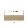 Mesita de noche para el hogar Zhonggu USM, revistero de acero inoxidable, cómoda de almacenamiento lateral para sala de estar, dormitorio, pequeña estantería ins