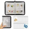 Libro de almacenamiento con cremallera de hojas sueltas para joyería, pendientes, collar, pulsera, 80 compartimentos, a prueba de polvo, oxidación, bolsa de joyería de PVC transparente, transfronterizo
