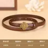 Cinturón Nuevo 2024 para Mujer Vintage Ajustado Moda Versátil para Faldas Jeans Casual Hebilla de Pin Cinturón Decorativo