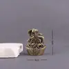 Lingote de Latón Serpiente Doce Constelaciones Serpiente de la Suerte Decoración Retro para el Hogar Escritorio de Oficina Mascotita para el Té Artesanías Adornos