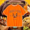 2026 Nuevo Plan de Transformación del Castor Hoppers Camiseta de Manga Corta de Algodón Puro para Niños Tops de Dibujos Animados de Verano para Niños y Niñas