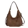 Bolso de Mano Transfronterizo con Textura de Tejido Retro para Mujer 2026 Otoño/Invierno Nuevo de Alta Gama Gran Capacidad Bolso de Hombro