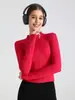 Chaqueta para Chica Fitness Ajustada Ropa de Yoga Manga Larga para Correr Secado Rápido Chaqueta con Cremallera Moldeadora del Cuerpo y Control Abdominal Fitness y Belleza