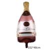 Nuevo Globo de Papel de Aluminio para Copa de Vino Botella de Vino Bar Fiesta Copa de Vino Botella de Vino Globo Decorativo de Papel de Aluminio Venta al por Mayor
