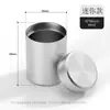 Bote de té de aleación de aluminio, recipiente portátil para viaje, hermético, tamaño pequeño, caja creativa para empaque de té, bote pequeño para té