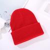 Gorro de Tricô Grosso Transfronteiriço, Gorro de Tricô Listrado, Gorro de Inverno Espesso Unissex, Gorro de Tricô para Circunferência Craniana Grande, Gorro de Tricô Feminino em Estoque