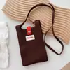 Bolsa Pequeña de Punto Color Sólido Estilo Ins Nicho 2026 Nueva Versión Coreana Bolso Cruzado Simple Mini para Viajes Diarios Teléfono y Billetera