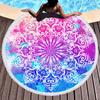 Toalla de Playa Redonda Estampada Transfronteriza Chal Estera de Almuerzo Estera de Yoga Toalla de Baño Geométrica de Árbol Estampada Digitalmente en 3D
