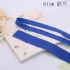 Fita de Algodão Grossa Yongjin 0,6cm-10cm Cor Vermelho Brilhante Padrão Espinha de Peixe Dupla Fita para Casamento Suprimentos Festivos Azul Marinho