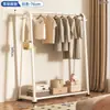 Cabide de chão para uso doméstico, cabide de roupas móvel para varanda interna, cabide simples multifuncional para secar roupas ao lado da cama do quarto