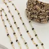 Accesorios para Joyería DIY Cadena Suelta Cristal de Vidrio Cuentas de Semilla Cadena de Alambre Retorcido Cadena Hecha a Mano Collar Pulsera Tobillera que Conserva el Color Materiales