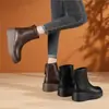 Botas Martin gruesas de suela gruesa con forro polar para mujer, nuevas de otoño e invierno 2026, Chelsea de moda y populares, que aumentan la altura, botines delgados y ligeros
