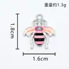Acessórios de Animal Abelha Pingente Criativo Pendente Único Gotejamento de Óleo Acessórios de Joias de Liga DIY Brincos Pulseira Colar Atacado