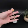 Broche de Lapela "Canto do Bambu de Jade" Pingente para Qipao Broche Novo Estilo Chinês Pingente para Roupa Estilo Nacional Estilo Antigo Acessórios Hanfu Jade