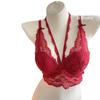 Dragon Heart 2.0 Atualizado Espesso Estilo Francês Renda Pura no Pescoço Roupa Íntima Interna Sutiã Push-up para Seios Pequenos Feminino sem Aro de Aço