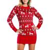 2026 Sucesso de Vendas Suéter Feio Natal Feriado Suéter de Natal Gola Redonda Malha Feminina