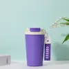 Taza de lirio del valle de alto valor, taza aislada de acero inoxidable 316, adecuada para uso en el hogar y la oficina, con correa para llevar, taza de café, taza de agua personalizable para regalo.