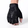 Luvas táticas esportivas de ciclismo ao ar livre de fábrica para homens, antiderrapantes, resistentes ao desgaste, estilo militar, proteção de selo, meio dedo, luvas de bicicleta