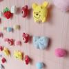 Oso de Fresa Winnie the Pooh Cortina de Puerta Decoraciones Colgantes al Aire Oso Recubierto Cortina Colgante de Puerta para Habitación Infantil Cortina de Puerta para el Hogar Sin Perforaciones