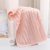 Set de toallas de baño de coral fleece, toallas a rayas de colores dulces para mujer, uso en casa, absorbentes, para adultos y niños, toallas faciales, toallas de baño