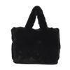 Bolso de mano de invierno de gran capacidad, nuevo estilo, moderno y popular, sencillo y esponjoso, informal, bolso de mano textil combinable.