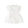 Vestido de Verano Fino para Niña, Elegante Vestido de Malla para Bebé, Vestido Blanco para Banquete de los 100 Días, Mameluco Vestido para de 1 Año