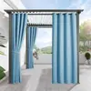 Cortinas Térmicas Impermeables 2025, a Prueba de Lluvia, a Prueba de Viento, Bloqueo de Luz, Protección Solar, Cortinas Verticales para Sombra de Exterior, Cortinas de Sombra para Patio, Aislamiento Térmico