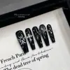 Accesorios de Aleación para Uñas con Forma de Cruz de 6 Piezas, Estilo Punk de Moda con Pedrería, Decoración de Uñas al por Mayor