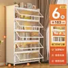 Estantería de Acero Integrada en la Pared para Uso Doméstico, Librero Sencillo para Estudiantes, Mueble de Almacenamiento y Exhibición para Sala de Estar, Estante de Almacenamiento de Pie