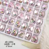 Rhinestones K9 de Alta Calidad para Uñas con Forma de Nido de Pájaro, Coloridos Cristales de Huevo de Paloma Lujosos y Deslumbrantes, Rhinestones de Punta Trasera para Uñas de Gama Alta