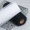Atacado de Fábrica Malha Jacquard Oca Floricultura Flores Tecido Embalagem Malha Teia de Aranha Gaze Gaze para Buquê Natal