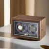 Agitador de relojes vertical para el hogar, doble reloj, enrollador de relojes mecánicos, agitador de relojes automático, puerta lateral con luz ambiental