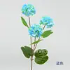 Simulación Hortensia de 3 Cabezas Copo de Nieve Tallo Único Estilo Bosque Decoración Hogar Sala de Estar Mesa de Comedor Arreglo Floral Esférico Adorno Fresco de Boda