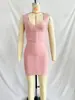Vestido de Vendaje Ajustado de Nuevo Estilo Vestidos de Vendaje Aliexpress Popular en Ins Comercio Exterior Vestido de Noche