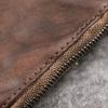 [Entrega en una sola pieza] cuero genuino cuero curtido vegetal pintado a mano estilo retro largo ligero con textura mini monedero