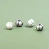 Plata de Ley S925 5mm Cuentas Lisas de Plata Calabaza Cuentas Linterna Accesorios de Cuentas de Plata Cuentas Sueltas Juguete DIY Pulsera Cuentas Discípulo