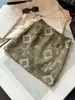 Falda corta ajustada de gamuza con patrón geométrico y bordado pesado para mujer, nueva otoño vintage de línea A de cintura alta