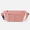 Nueva bolsa de pecho ligera para mujer, gran capacidad, simple y versátil, bolso cruzado de un solo hombro, portátil para ciclismo y deportes, riñonera para teléfono