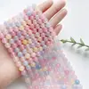 Cuentas Redondas de Jade del Sur Cuentas Sueltas Ágata de Cristal DIY Collar Accesorios de Joyería Semi-Terminados Venta al por Mayor Cuentas Sueltas Hechas a Mano DIY