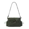 Bolsa transversal estilo Lulu com chifre, grande capacidade, moderna e simples, bolsa de ombro única para mulheres, bolsa de ginástica leve, bolsa de mão