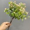 5 Garfo Eucalipto Flor de Plástico Decoração de Casamento Falsa Flor Simulação Gypsophila Gypsophila Folha de Dinheiro Amazon Fornecimento de Flores