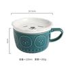 Taza de cerámica con dibujos animados de estilo japonés con tapa, taza de agua con forma de animal, taza de gato, taza de café de alto valor al por mayor