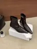 []2026 Otoño/Invierno Nuevas Botines de Tobillo de Punta Cuadrada con Tacón Bajo Estilo Europeo y Americano con Cremallera Trasera Botas para Mujer Botas de Moda
