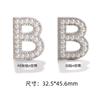Parches Calientes Termoadhesivos con Letras en Inglés, Accesorios para Joyería DIY, Adornos para Ropa, Parches Blancos de Perlas Artificiales y Pedrería